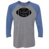 Unisex Triblend Three-Quarter Raglan T-Shirt Thumbnail