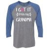 Unisex Triblend Three-Quarter Raglan T-Shirt Thumbnail