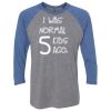 Unisex Triblend Three-Quarter Raglan T-Shirt Thumbnail