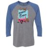 Unisex Triblend Three-Quarter Raglan T-Shirt Thumbnail