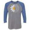 Unisex Triblend Three-Quarter Raglan T-Shirt Thumbnail