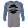 Unisex Triblend Three-Quarter Raglan T-Shirt Thumbnail