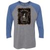 Unisex Triblend Three-Quarter Raglan T-Shirt Thumbnail