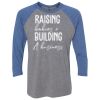 Unisex Triblend Three-Quarter Raglan T-Shirt Thumbnail