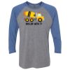 Unisex Triblend Three-Quarter Raglan T-Shirt Thumbnail