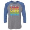 Unisex Triblend Three-Quarter Raglan T-Shirt Thumbnail