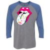 Unisex Triblend Three-Quarter Raglan T-Shirt Thumbnail