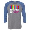 Unisex Triblend Three-Quarter Raglan T-Shirt Thumbnail