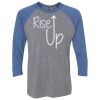 Unisex Triblend Three-Quarter Raglan T-Shirt Thumbnail