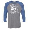 Unisex Triblend Three-Quarter Raglan T-Shirt Thumbnail