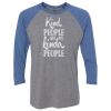 Unisex Triblend Three-Quarter Raglan T-Shirt Thumbnail