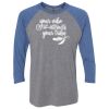 Unisex Triblend Three-Quarter Raglan T-Shirt Thumbnail