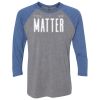 Unisex Triblend Three-Quarter Raglan T-Shirt Thumbnail