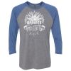 Unisex Triblend Three-Quarter Raglan T-Shirt Thumbnail