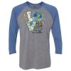 Unisex Triblend Three-Quarter Raglan T-Shirt Thumbnail