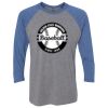 Unisex Triblend Three-Quarter Raglan T-Shirt Thumbnail