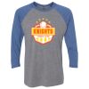 Unisex Triblend Three-Quarter Raglan T-Shirt Thumbnail