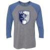 Unisex Triblend Three-Quarter Raglan T-Shirt Thumbnail