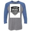 Unisex Triblend Three-Quarter Raglan T-Shirt Thumbnail