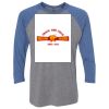 Unisex Triblend Three-Quarter Raglan T-Shirt Thumbnail