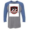 Unisex Triblend Three-Quarter Raglan T-Shirt Thumbnail