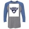 Unisex Triblend Three-Quarter Raglan T-Shirt Thumbnail