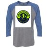 Unisex Triblend Three-Quarter Raglan T-Shirt Thumbnail