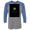 Unisex Triblend Three-Quarter Raglan T-Shirt Thumbnail