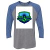 Unisex Triblend Three-Quarter Raglan T-Shirt Thumbnail