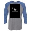 Unisex Triblend Three-Quarter Raglan T-Shirt Thumbnail