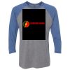 Unisex Triblend Three-Quarter Raglan T-Shirt Thumbnail