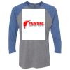 Unisex Triblend Three-Quarter Raglan T-Shirt Thumbnail