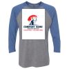 Unisex Triblend Three-Quarter Raglan T-Shirt Thumbnail