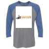 Unisex Triblend Three-Quarter Raglan T-Shirt Thumbnail