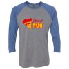 Unisex Triblend Three-Quarter Raglan T-Shirt Thumbnail