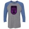 Unisex Triblend Three-Quarter Raglan T-Shirt Thumbnail