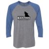 Unisex Triblend Three-Quarter Raglan T-Shirt Thumbnail