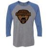 Unisex Triblend Three-Quarter Raglan T-Shirt Thumbnail