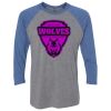 Unisex Triblend Three-Quarter Raglan T-Shirt Thumbnail