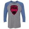 Unisex Triblend Three-Quarter Raglan T-Shirt Thumbnail