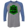 Unisex Triblend Three-Quarter Raglan T-Shirt Thumbnail