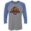 Unisex Triblend Three-Quarter Raglan T-Shirt Thumbnail