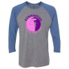 Unisex Triblend Three-Quarter Raglan T-Shirt Thumbnail