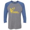 Unisex Triblend Three-Quarter Raglan T-Shirt Thumbnail