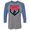 Unisex Triblend Three-Quarter Raglan T-Shirt Thumbnail