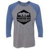 Unisex Triblend Three-Quarter Raglan T-Shirt Thumbnail