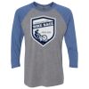 Unisex Triblend Three-Quarter Raglan T-Shirt Thumbnail