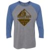 Unisex Triblend Three-Quarter Raglan T-Shirt Thumbnail