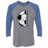 Unisex Triblend Three-Quarter Raglan T-Shirt Thumbnail
