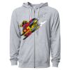 Icon Unisex Lightweight Loopback Terry Full-Zip Hooded Sweatshirt Thumbnail